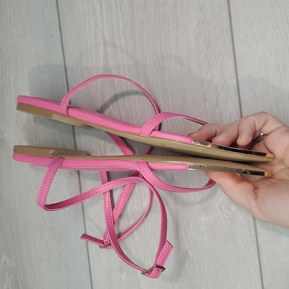 Express Womens Gladiator Flats sandals shoes sz 7 - Picture 7 of 12